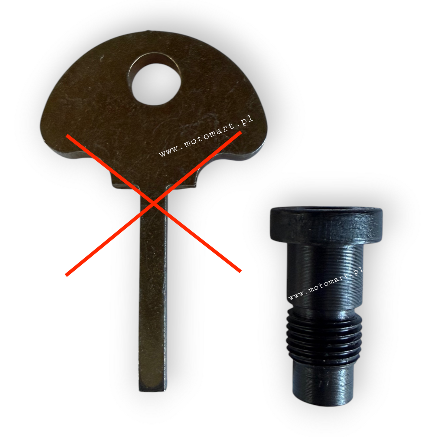 SCREW of the tank storage compartment flap SCREW with nut M72 K750 Ural Dnepr