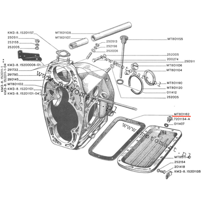 Dnieper MT pan gasket, cork washer