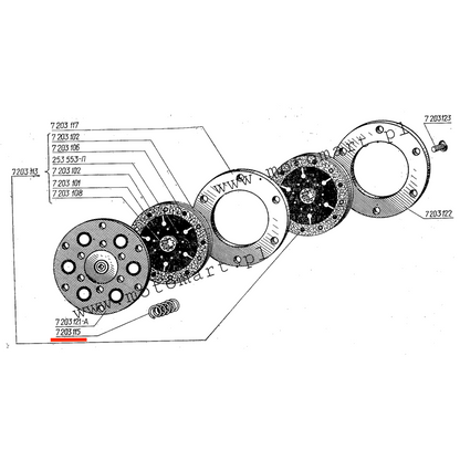 Clutch springs Dnieper MT K750 Ural clutch discs disc engine
