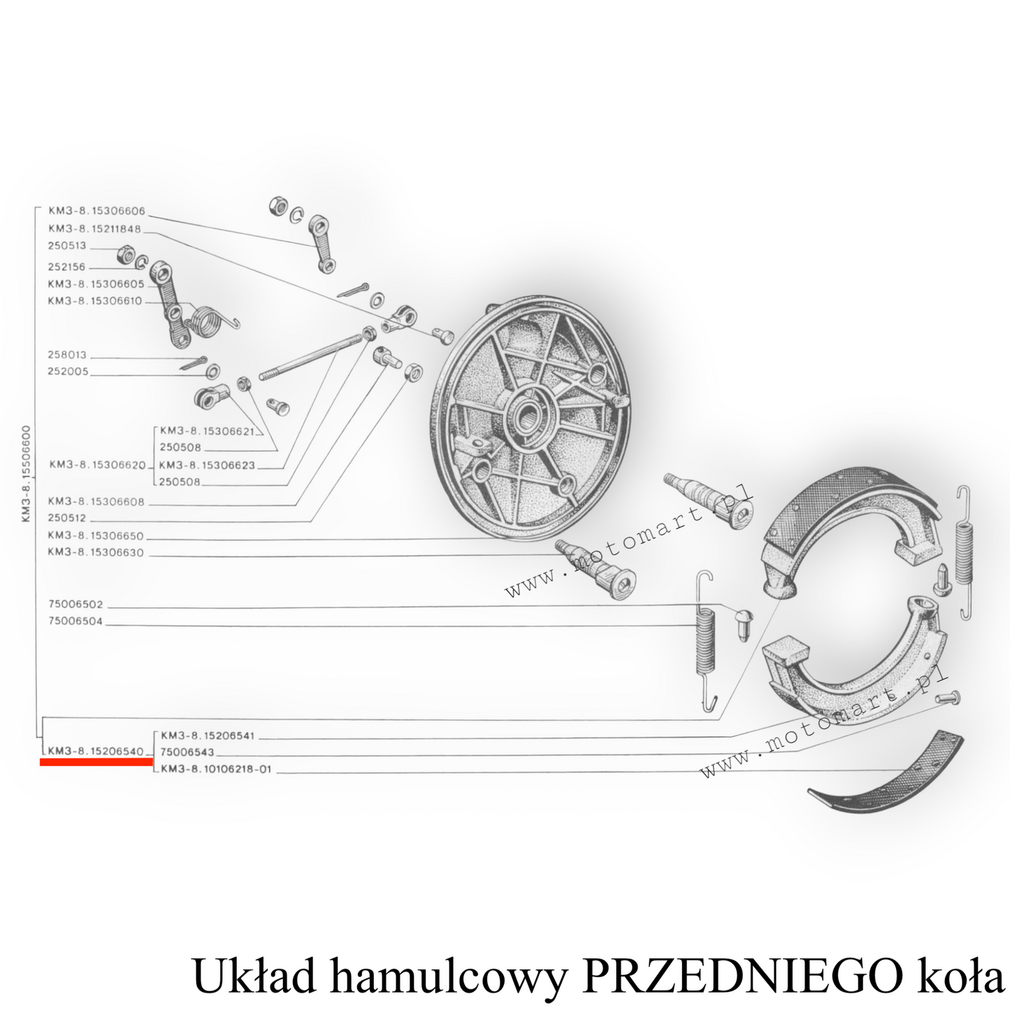 Brake Shoes Brake Shoe Pads Lining K750 Dnepr Front Rear