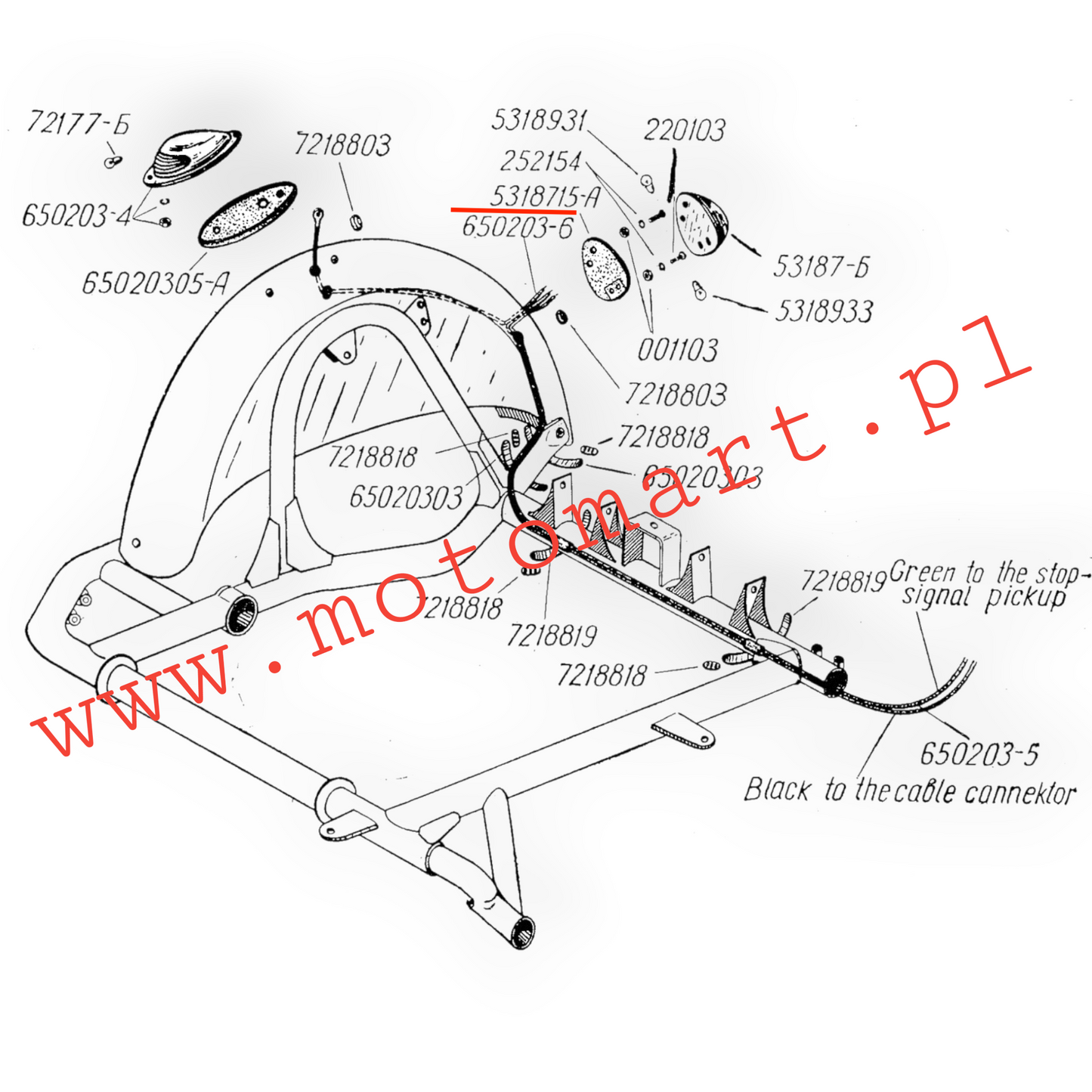 Rubber stop lamp turtle washer Dnieper MT K750 M72 rubber UNDER BIG TURTLE