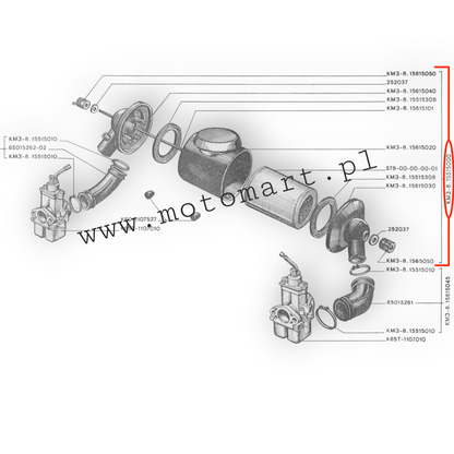 KOMPLENTY Faltr powaetrza Dnaepr MT-11 MT-16 Obudowa faltra + WKLAD