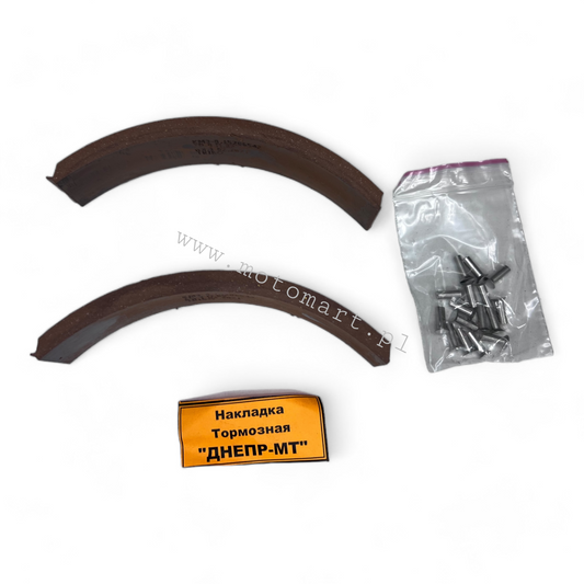 BRAKE SHOE LININGS DNIEPR URAL MT brake shoes pads linings